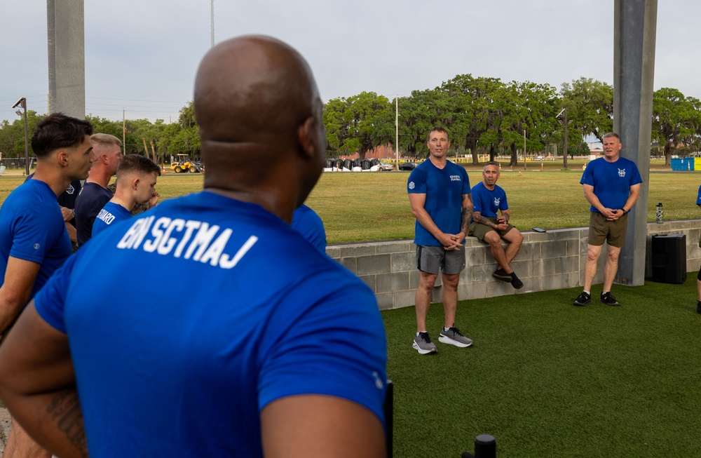 Dakota Meyer visits MCRD Parris Island, S.C.