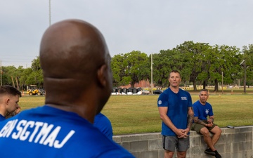 Dakota Meyer visits MCRD Parris Island, S.C.