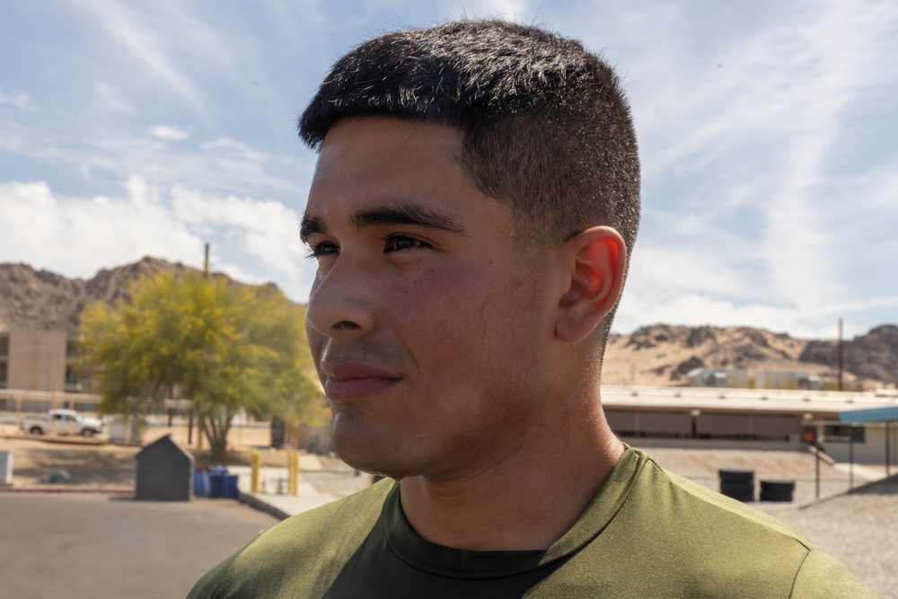 MCCES students awaiting occupational specialty training conduct physical training to stay fit
