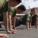 MCCES students awaiting occupational specialty training conduct physical training to stay fit