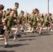 MCCES students awaiting occupational specialty training conduct physical training to stay fit