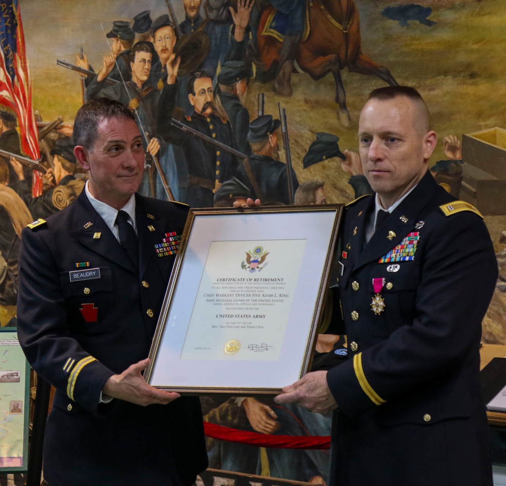 Retirement Ceremony for Chief Warrant Officer 5 Adam King