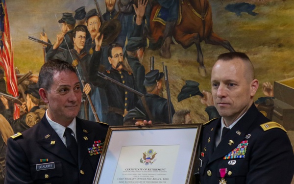 Retirement Ceremony for Chief Warrant Officer 5 Adam King