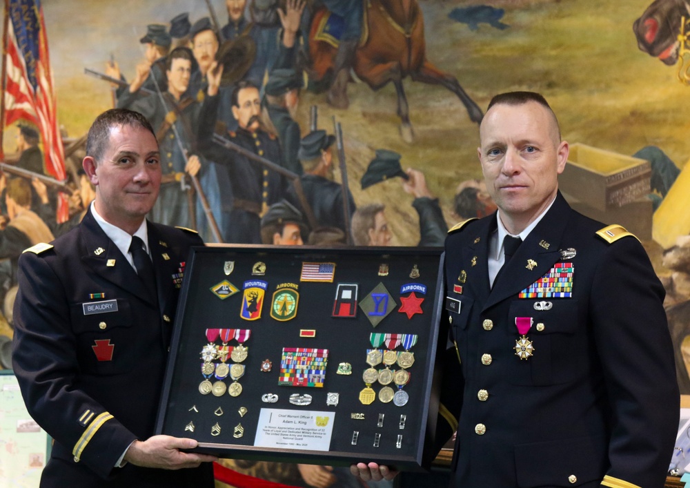 Retirement Ceremony for Chief Warrant Officer 5 Adam King