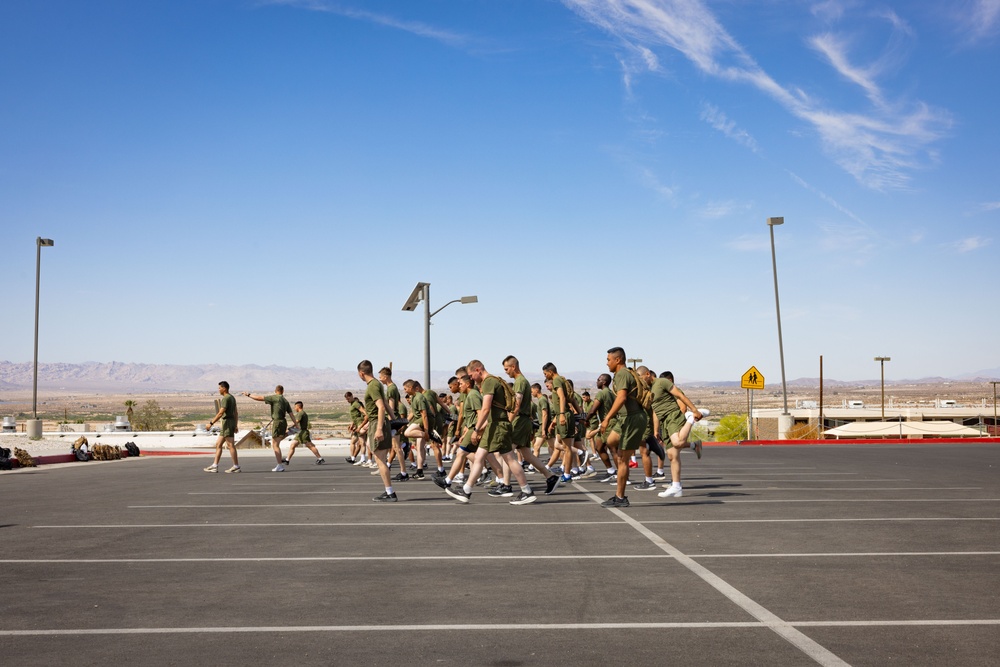 MCCES students conduct physical training
