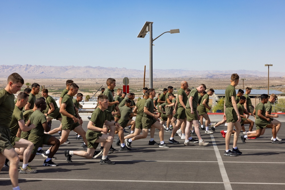 MCCES students conduct physical training