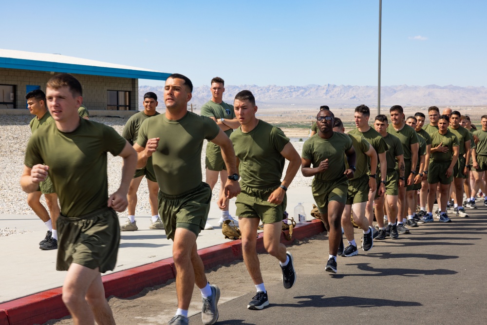MCCES students conduct physical training