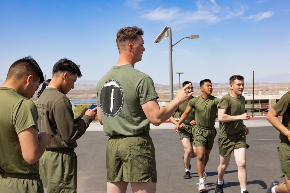 MCCES students conduct physical training