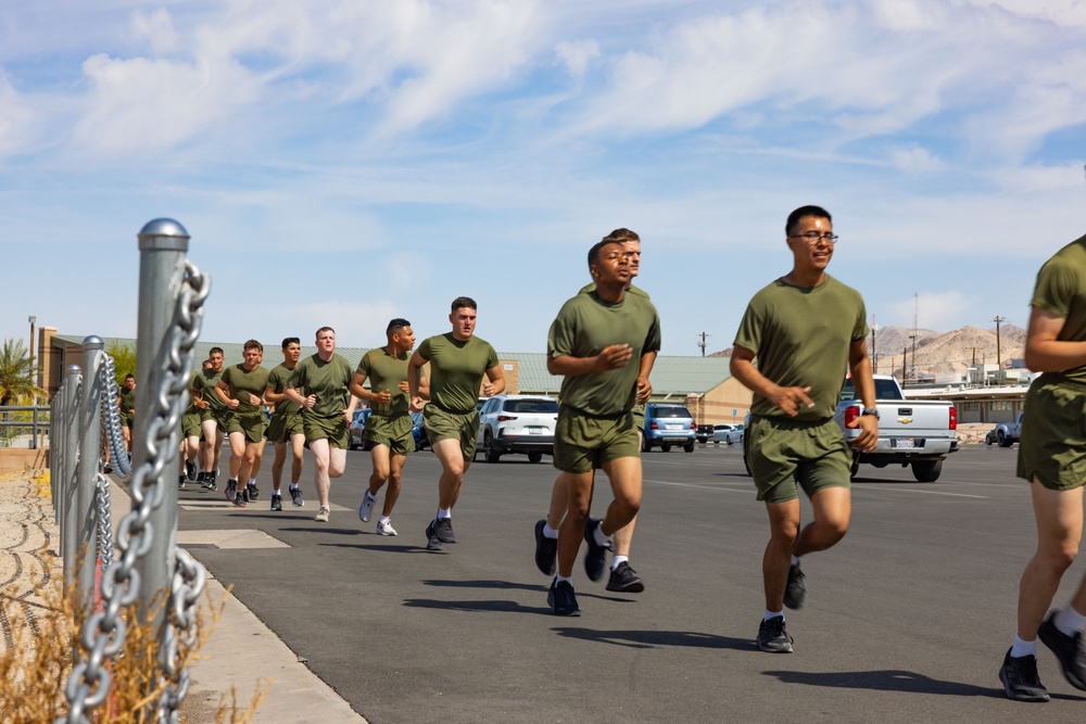MCCES students conduct physical training