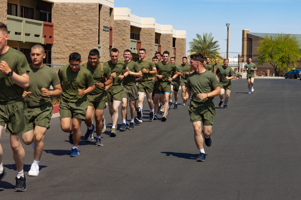 MCCES students conduct physical training