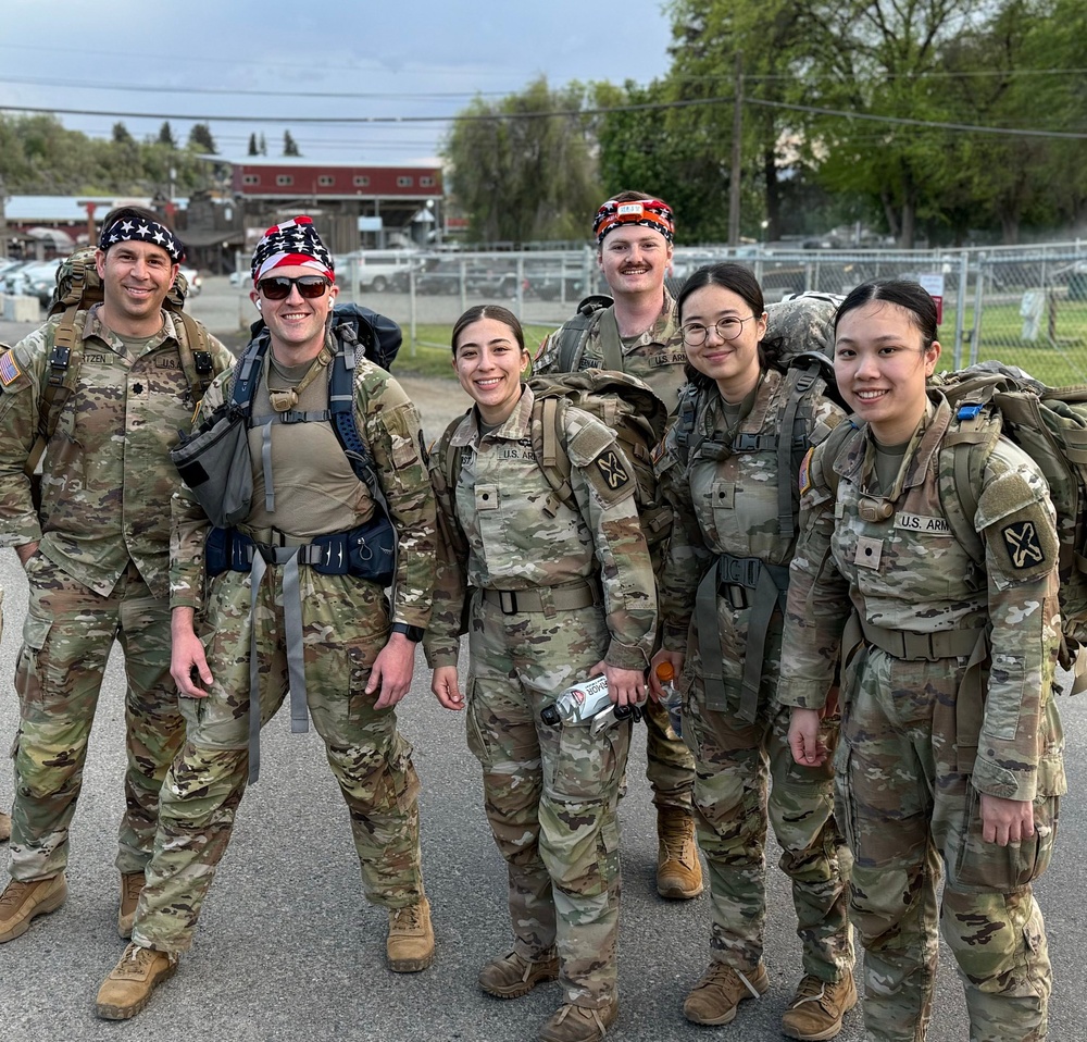 Army Guard soldiers participate in 5th annual CWU ROTC Norwegian Foot March