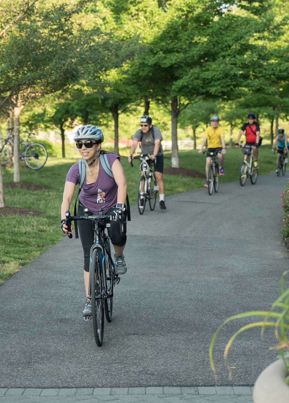 Strategic Systems Programs Employee Prepares to Lead Biking Group on National Bike to Work Day