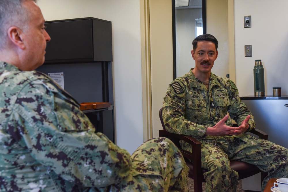 Rear Adm. James Waters, Commander, Navy Recruiting Command Visits NTAG Ohio River Valley