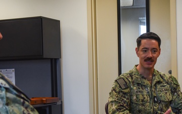 Rear Adm. James Waters, Commander, Navy Recruiting Command Visits NTAG Ohio River Valley