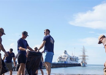 Coast Guard Cutter Eagle makes port call in Costa Rica