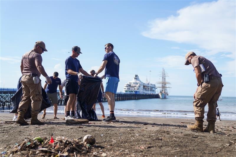 Coast Guard Cutter Eagle makes port call in Costa Rica