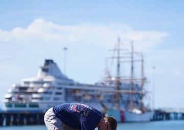 Coast Guard Cutter Eagle makes port call in Costa Rica