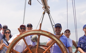 Coast Guard Cutter Eagle makes port call in Costa Rica