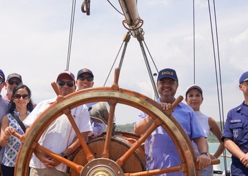 Coast Guard Cutter Eagle makes port call in Costa Rica