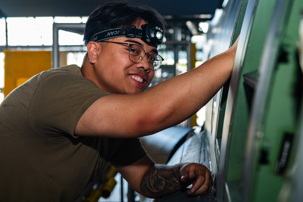 374 MXS Checks off mission readiness with ISO inspections