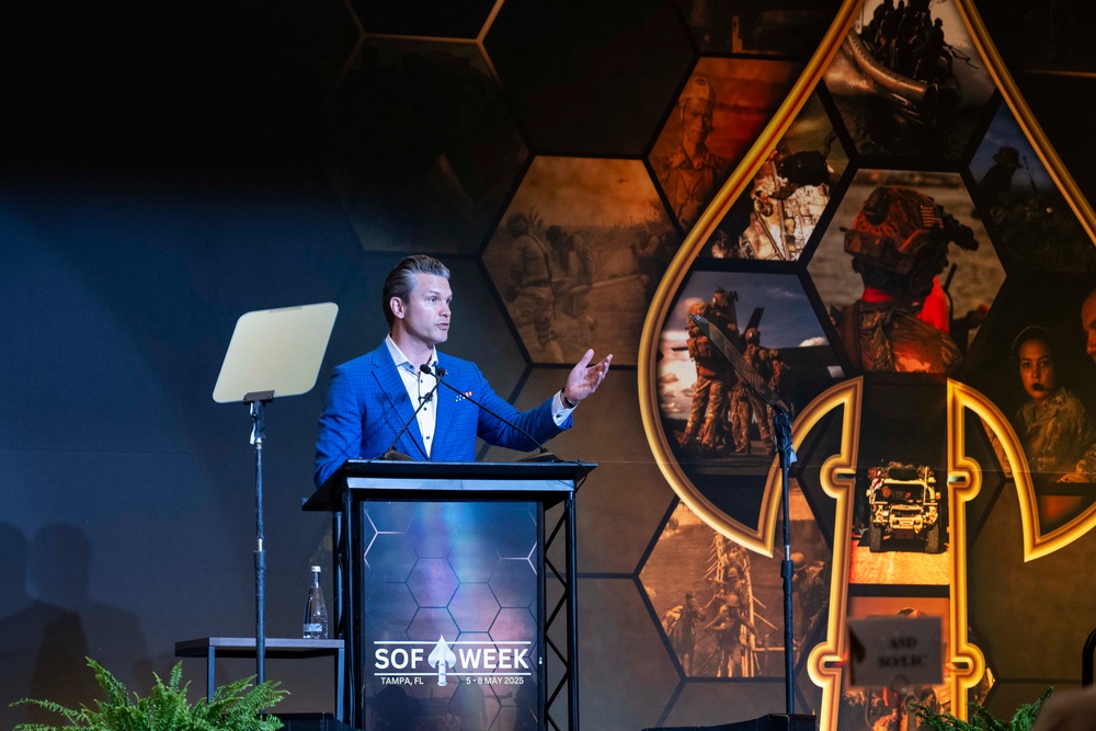 SD Hegseth Visits Tampa, MacDill AFB During SOF Week