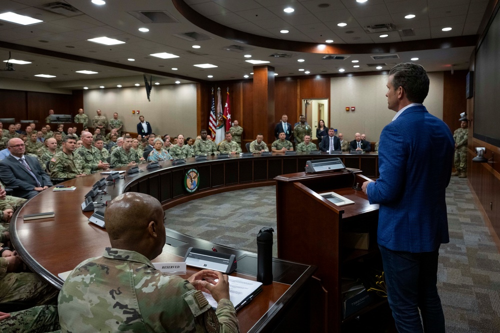 SD Hegseth Visits Tampa, MacDill AFB During SOF Week