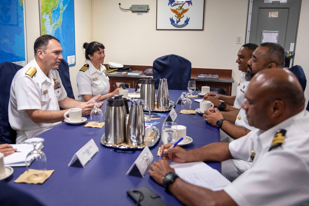 U.S. 7th Fleet Meets with Commander, Republic of Fiji Navy