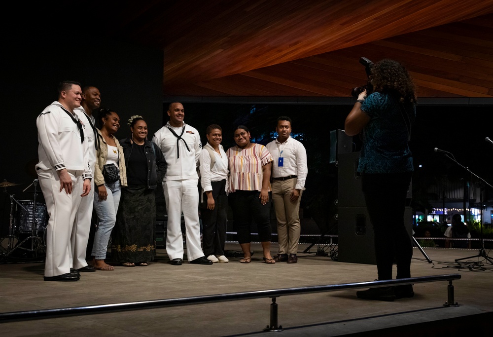 U.S. 7th Fleet Band and Republic of Fiji Navy Band Perform Together in Fiji