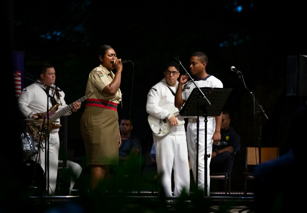 U.S. 7th Fleet Band and Republic of Fiji Navy Band Perform Together in Fiji