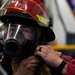 Sailors aboard USS George Washington conduct damage control drills