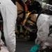 Sailors aboard USS George Washington conduct damage control drills