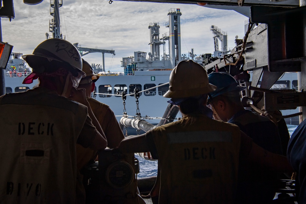 Nimitz Sailors Conduct a Refueling-at-Sea