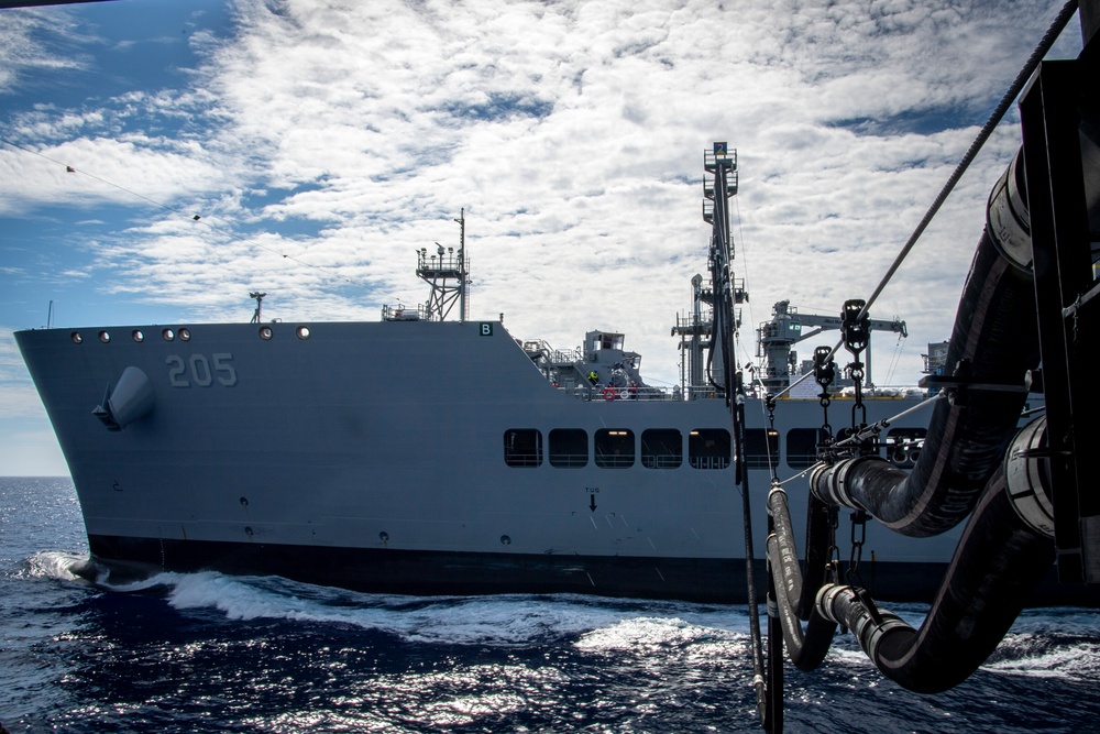Nimitz Sailors Conduct a Refueling-at-Sea