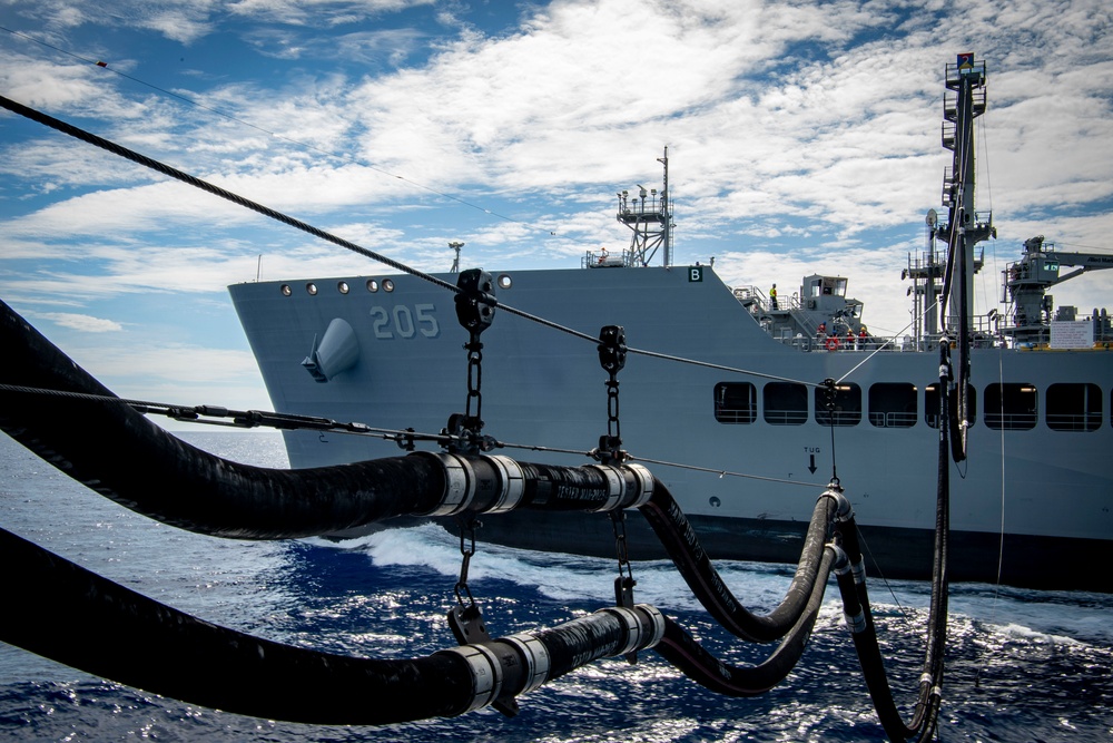 Nimitz Sailors Conduct a Refueling-at-Sea