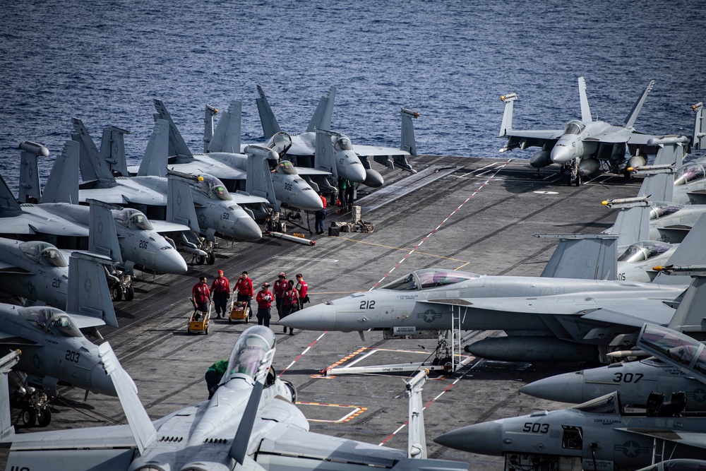 Nimitz Sailors Move Ordnance