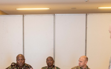 Senior enlisted leaders hold group discussions during ALFS 25