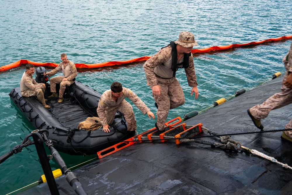 USS Alexandria (SSN 757) and III Marine Expeditionary Force conduct integration exercise in Guam