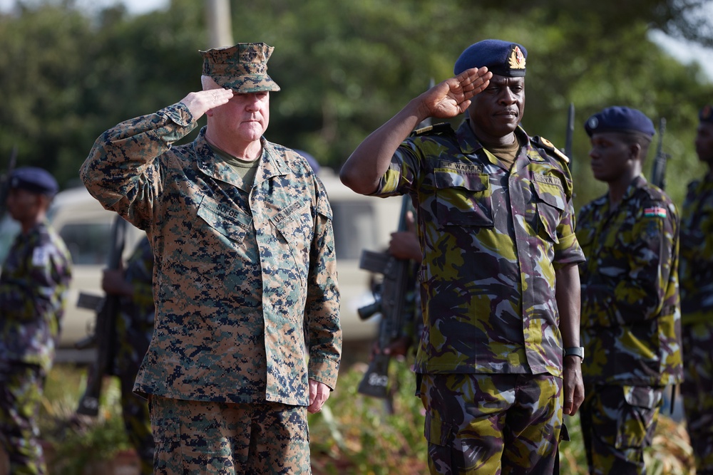 MARFOREUR/AF Meets with Kenya Navy - Manda Bay