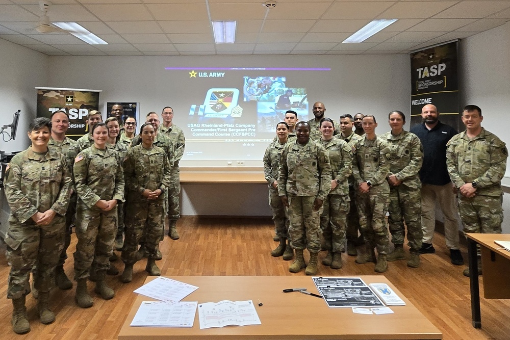 USAG Rheinland-Pfalz hosts first-ever pre-command course, preps commanders, first sergeants to lead in complex theater