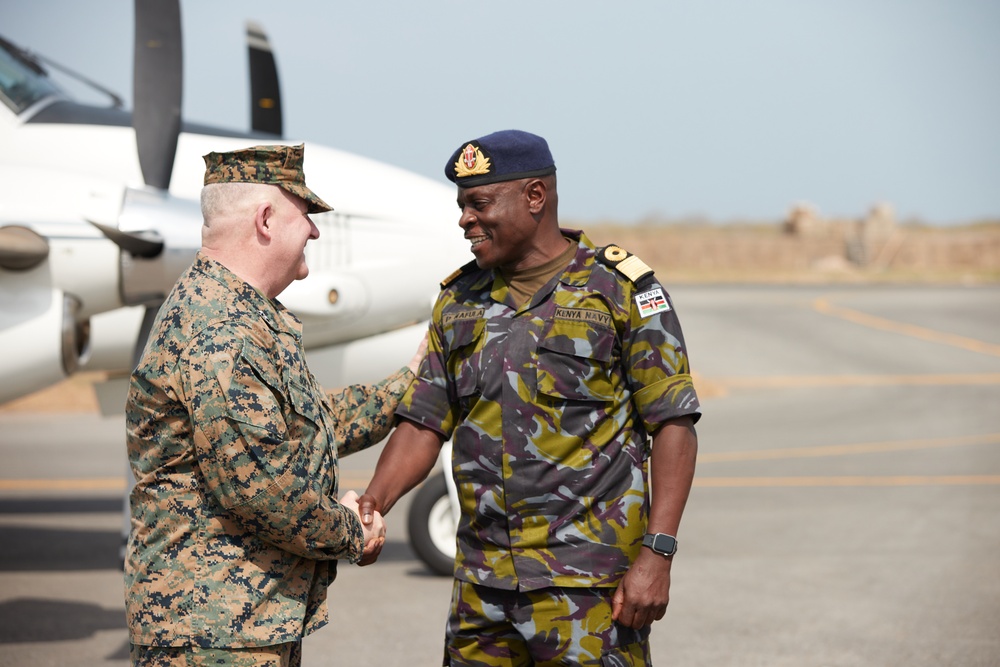 MARFOREUR/AF Meets with Kenya Navy - Manda Bay
