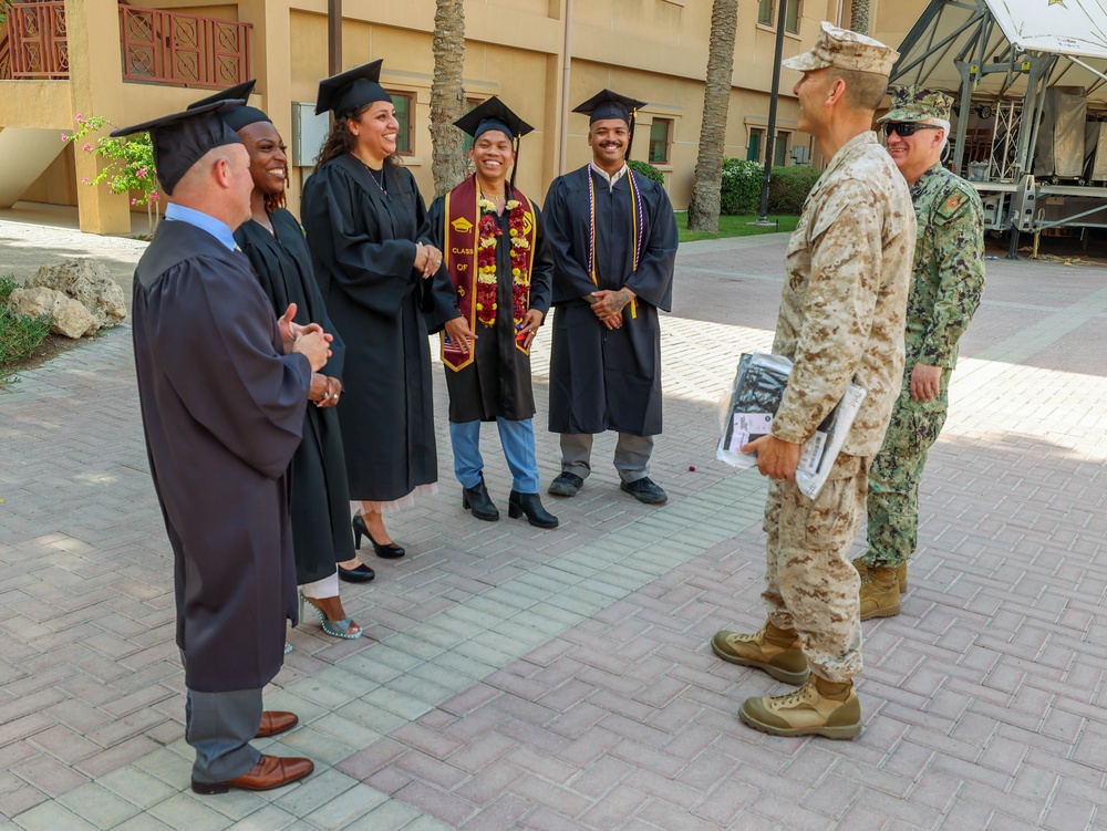 Five TF 51/5 Marines and Sailors Cross the Stage for Education Excellence