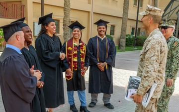 Five TF 51/5 Marines and Sailors Cross the Stage for Education Excellence