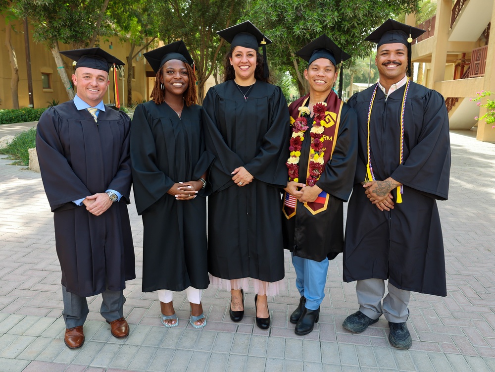 Five TF 51/5 Marines and Sailors Cross the Stage for Education Excellence