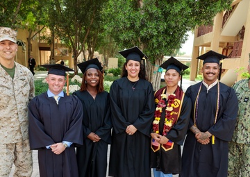 Five TF 51/5 Marines and Sailors Cross the Stage for Education Excellence