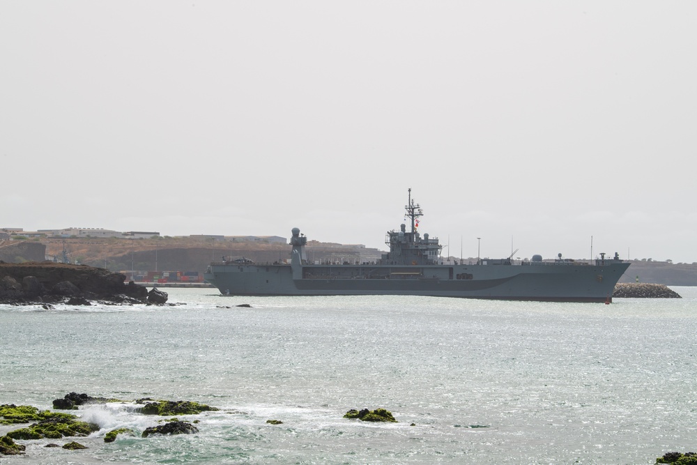 Mount Whitney Departs Cabo Verde, Obangame Express 2025