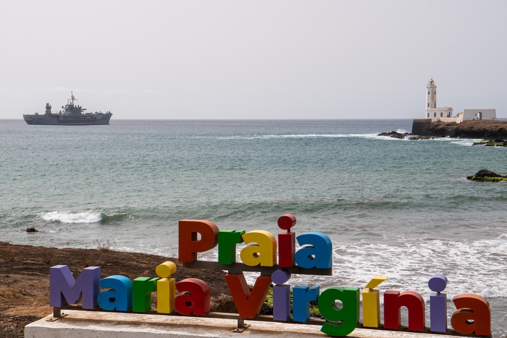 Mount Whitney Departs Cabo Verde, Obangame Express 2025