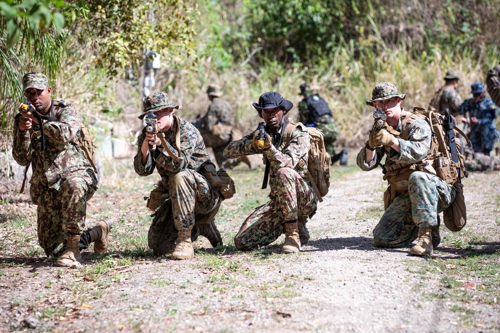 Combined forces conduct jungle patrol training during TRADEWINDS 25
