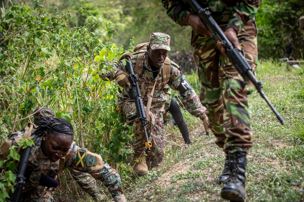Combined forces conduct jungle patrol training during TRADEWINDS 25