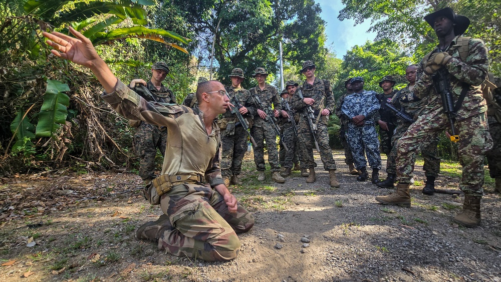 Combined forces conduct jungle patrol training during TRADEWINDS 25