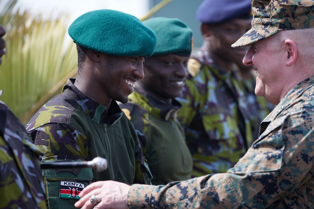 MARFOREUR/AF Meets with Kenya Navy - Manda Bay